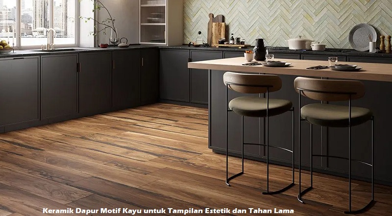 Keramik Dapur Motif Kayu
